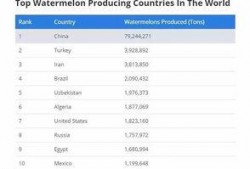 吃瓜的国家排名,揭秘各国人民热衷的瓜类文化排名
